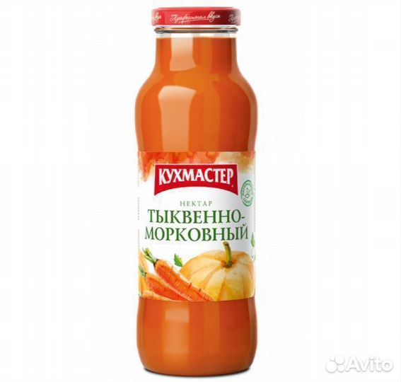 Опт - Нектар Кухмастер Тыквенно-морковный с мякот