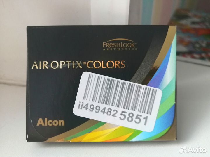 Линзы контактные цветные Air Optix, -3,75
