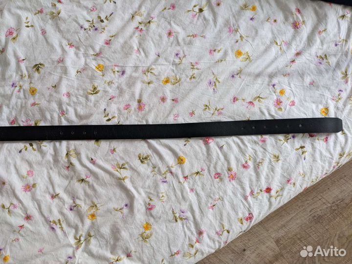 Кожаный ремень черный