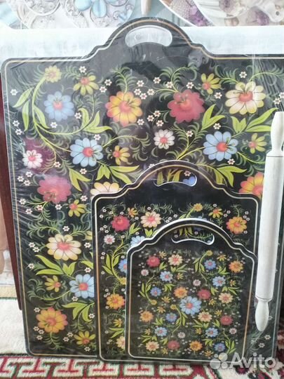 Доска кухонная разделочная 4 в одном