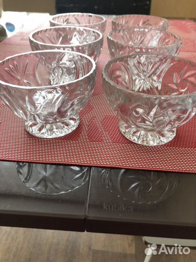 Креманки хрустальные для порционного салата