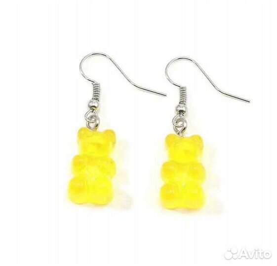 Серьги мармеладные мишки