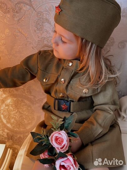 Детский военный костюм для девочки
