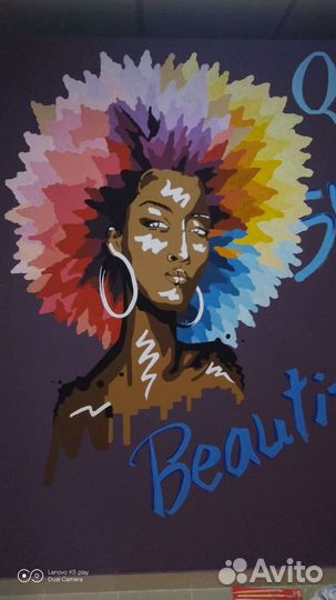 Роспись стен. Картина маслом. Портрет по фото