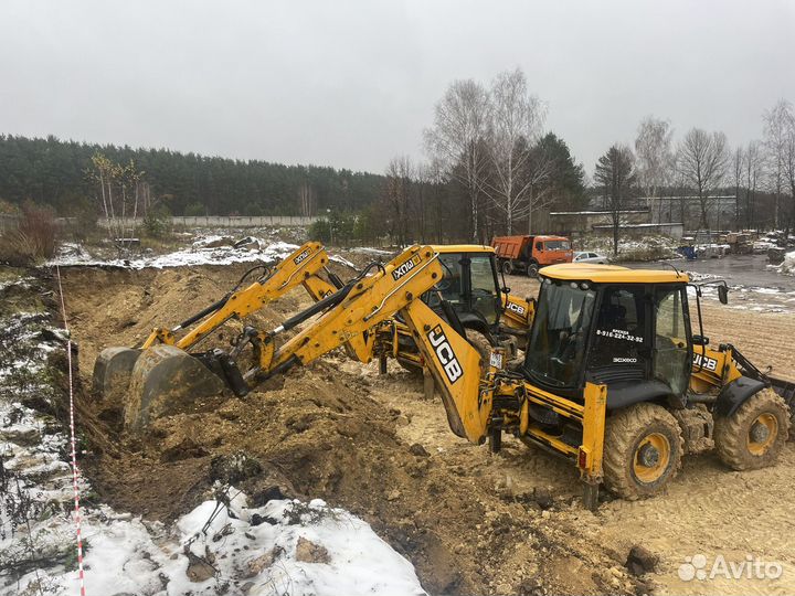 Услуги экскаватора погрузчика jcb