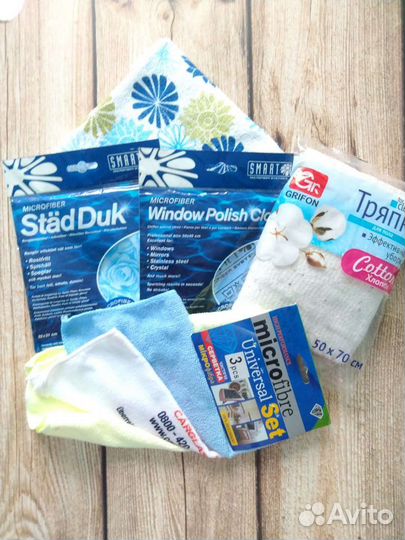 Салфетки и тряпки для уборки
