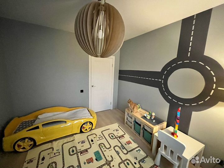 Кровать Машина Mustang 3D Объёмный