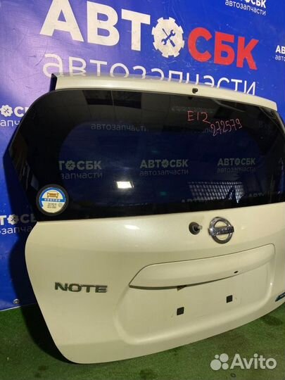 Дверь багажника Nissan Note E12 hr12ddr