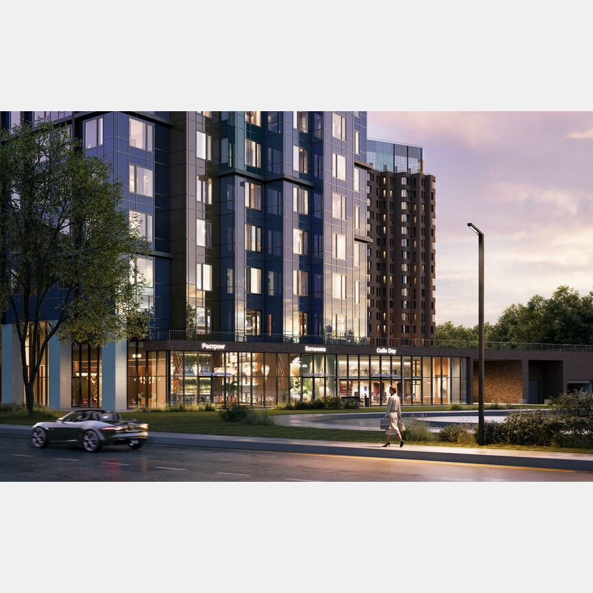 2-к. квартира, 51,2 м², 23/43 эт.