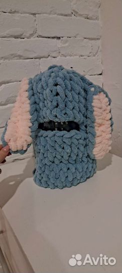 Балаклава вязаная с ушками В наличии