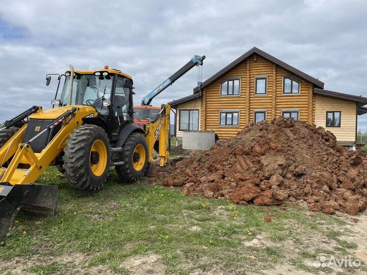 Услуги Трактора 3 в 1 с буром, гидромолот