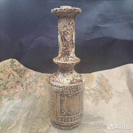 Старинный керамический подсвечник