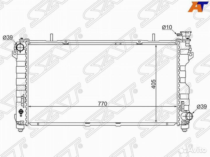 Радиатор Dodge Caravan 2001-2008 sgcr00020124 2.4