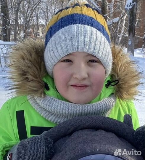 Шапка со снудом для мальчика