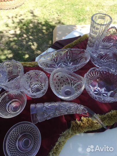 Вазочки хрустальные