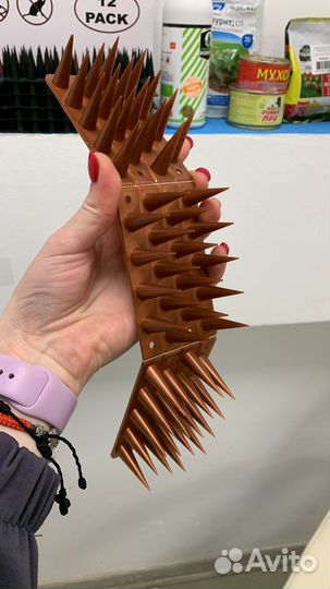 Шипы от птиц 30х6см 3шт(опт-розница)