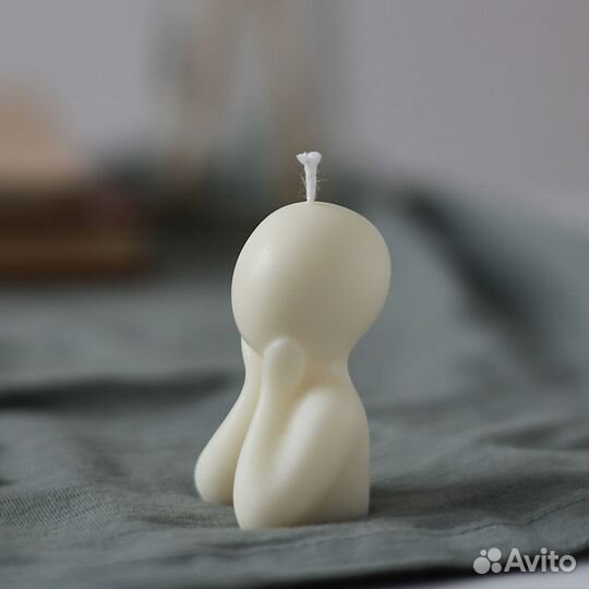 Набор интерьерных фигурных свечей. Декор