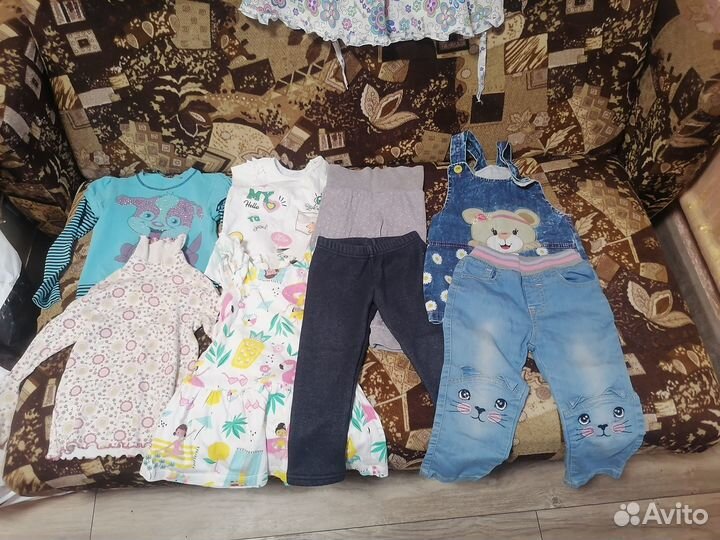 Большой пакет вещей на девочку 92-98