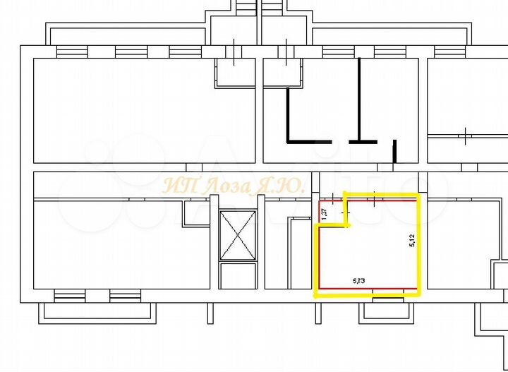 Сдается коммерческая, 25 кв.м., -1/9 эт