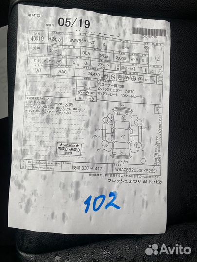 Bmw 5 серия F10 В разбор