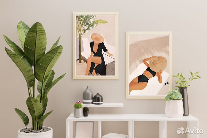 Постер Картина Девушка канва холст