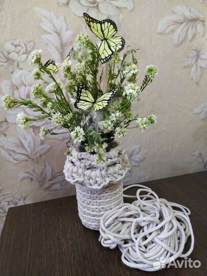 Экошнур хлопок 4 мм натуральный