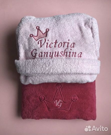 Вышивка на заказ. Халаты, полотенца с вышивкой