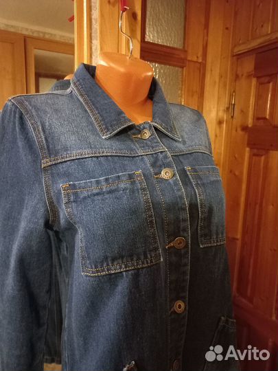 Платье джинсовое, р.46