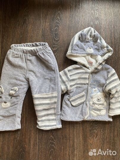 Пакет теплых вещей на мальчика до года
