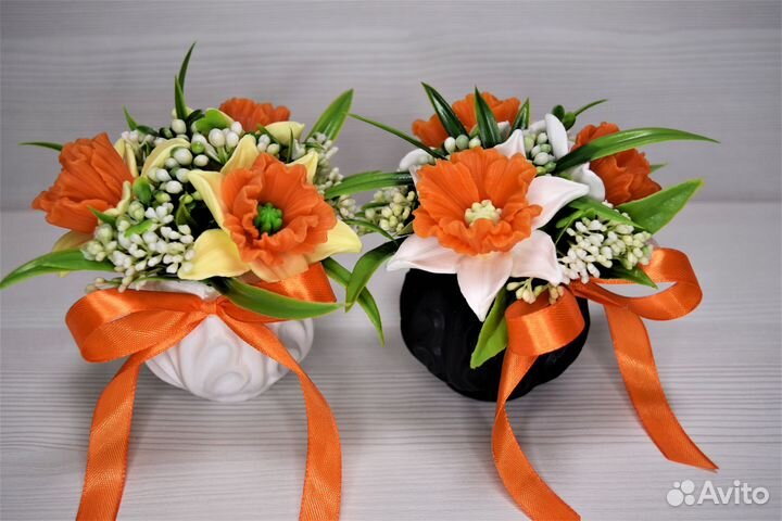 Букет из мыла ручной работы