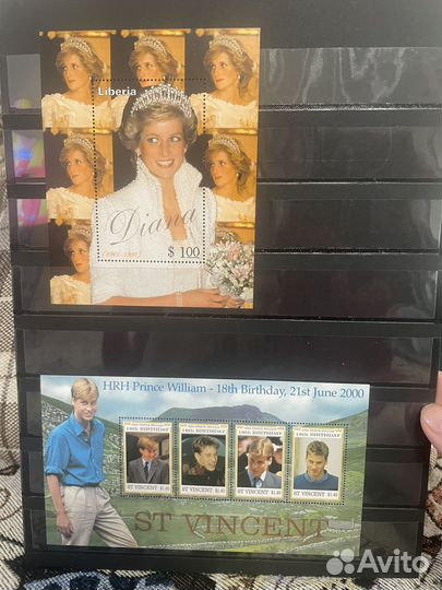 Коллекция почтовых марок члены королевской семьи