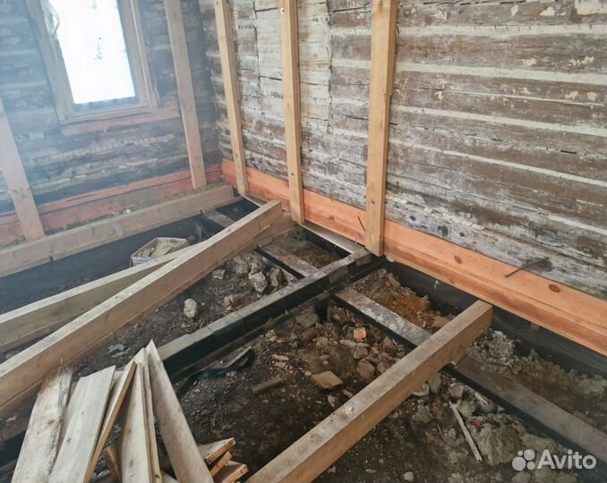 Замена венцов Подъем домов Ремонт фундамента