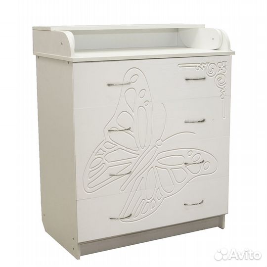 Пеленальный комод Соня 80/4 Рисунок Бабочка