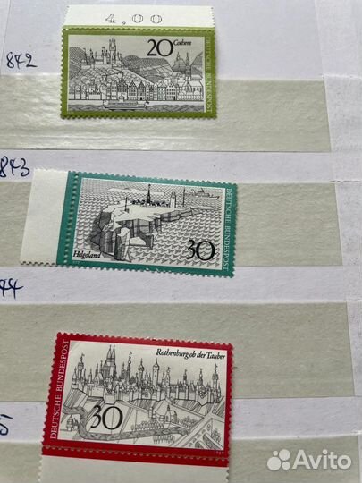 Почтовые марки Германия 1971-1973