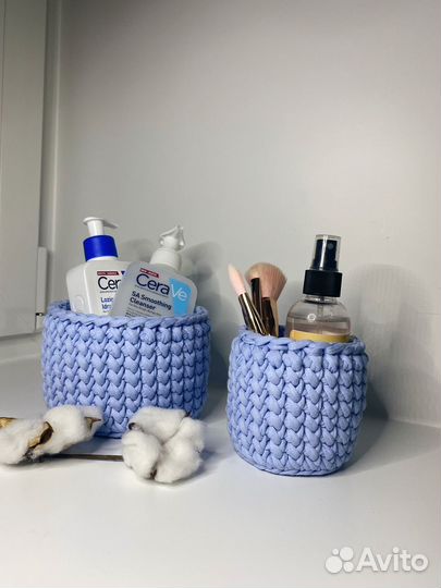 Вязаные корзины