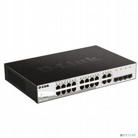 D-Link DGS-1210-20/F2A Настраиваемый L2 коммутатор с 16 портами 10/100/1000Base-T и 4 комбо-портами