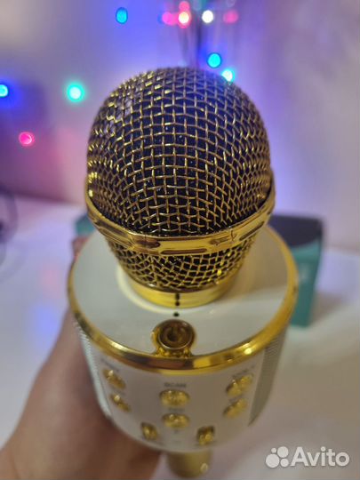 Беспроводной микрофон-колонка для караоке