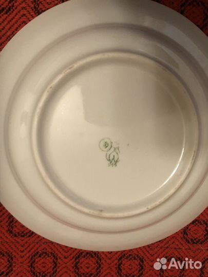 Тарелки, мейсен.букет. З-д Пролетарий, 2 шт. 1970