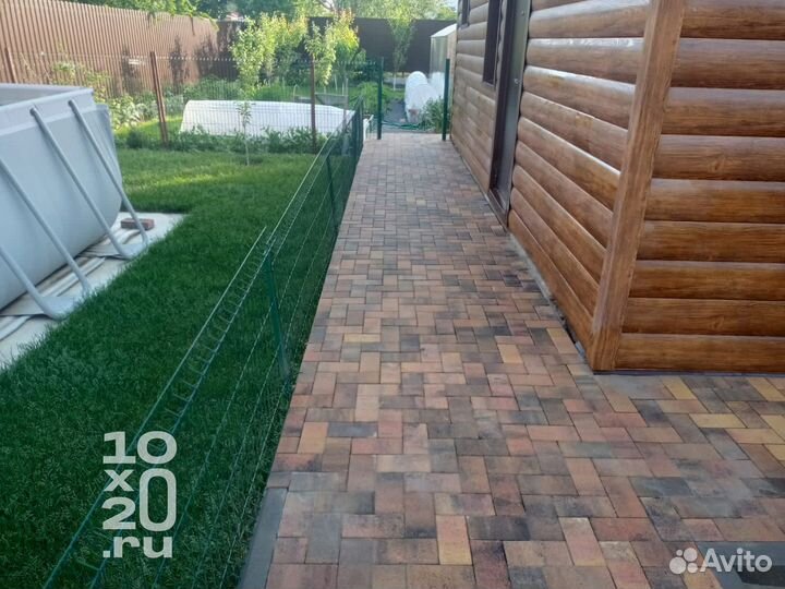 Тротуарная плитка, бордюры, газонная решетка