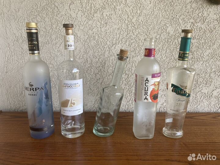 Декоративные бутылки, коробки из под алкоголя