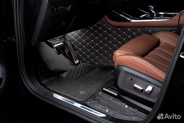 3D Коврики Range Rover Салон Багажник из Экокожи