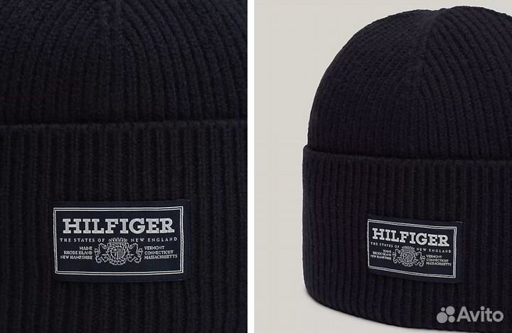 Шапка из шерсти Tommy Hilfiger оригинал