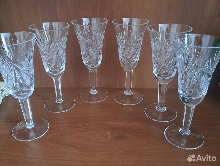 Фужеры хрустальные