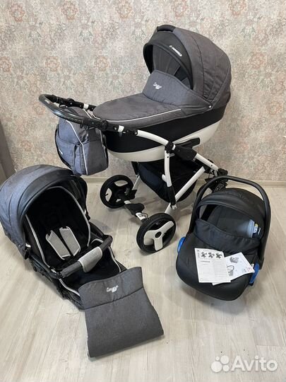 Коляска camarelo 3 в 1
