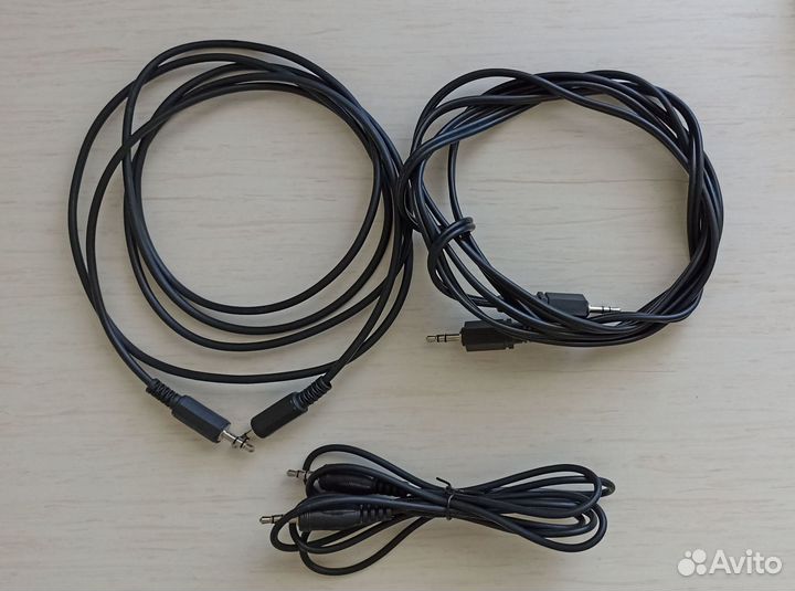 Кабель 2x3,5 мм стерео аудио джек, 2 м