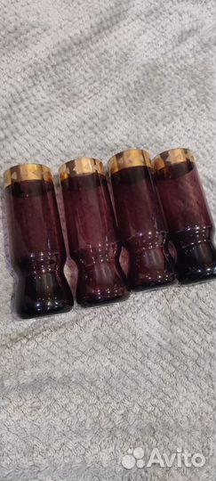 Стаканы марганцевое стекло винтаж