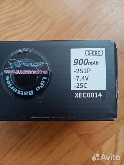 Аккумулятор 2S 7.4V 900mAh Lipo для RC моделей