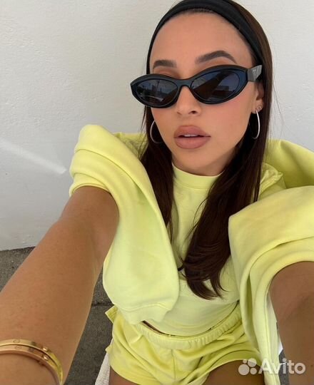 Серьги конго с цирконами