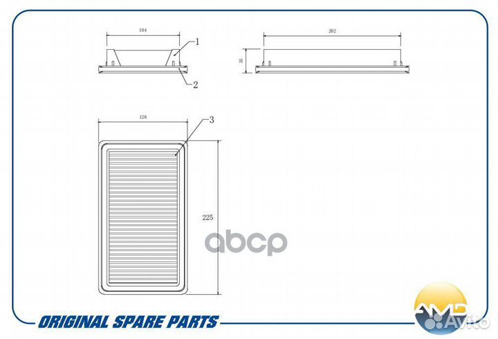 Фильтр воздушный amdfa323 AMD
