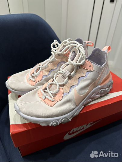 Кроссовки nike react element 55 pale pink